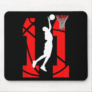Tapis De Souris 11 ans 11e anniversaire Boy Basketball amateurs
