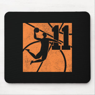 Tapis De Souris 11 Ans Basketball Dunk 11e Anniversaire Fête E