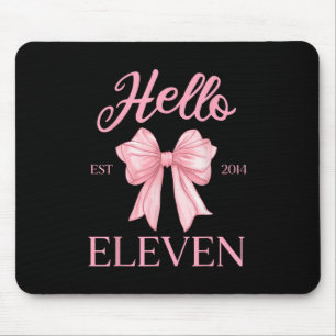 Tapis De Souris 11e anniversaire fille mignonne Coquette Bow Bonjo