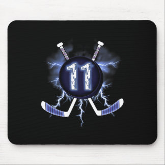 Tapis De Souris 11e anniversaire - Hockey sur glace 11 ans