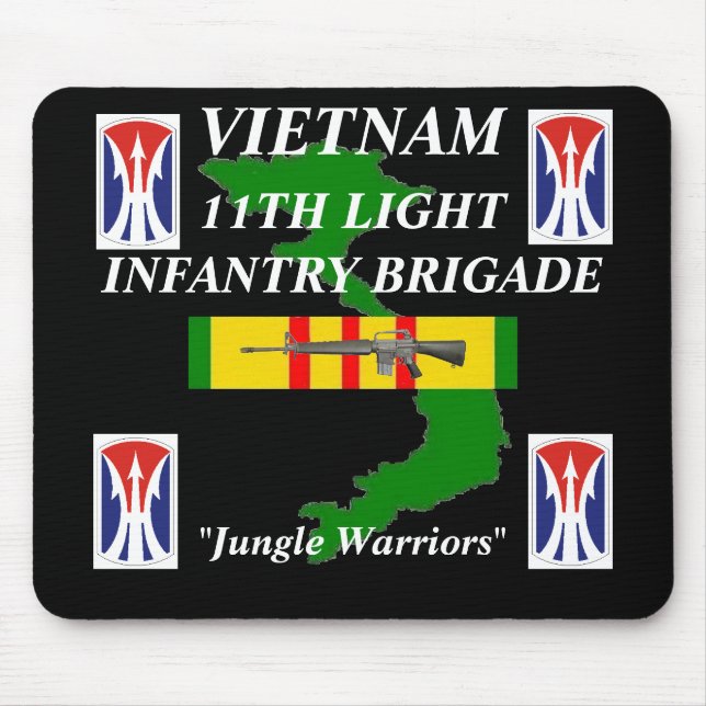 Tapis De Souris 11e Light Inf Vietnam Mousepad 2/b (Devant)
