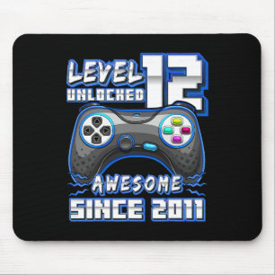 Tapis De Souris 12 Déverrouillé Awesome 2011 jeu vidéo 12e anniver