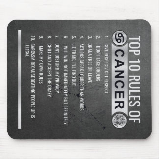 Tapis De Souris 12 Signes Zodiac modifiables -Top 10 règles Cartes