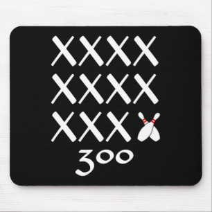 Tapis De Souris 12 Strikes Parfait Bowling Jeu T Chemise - 300 Bow