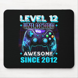 Tapis De Souris 12e anniversaire Joueur 12 ans vieux Anniversaire