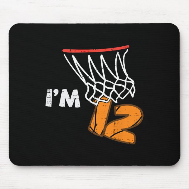 Tapis De Souris 12th Birthday Sketll Im 12 Twelve Year Old Bday Bo (Devant)