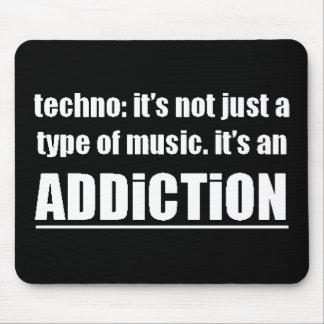 Tapis De Souris 13770 techno type musique addiction devise de préf