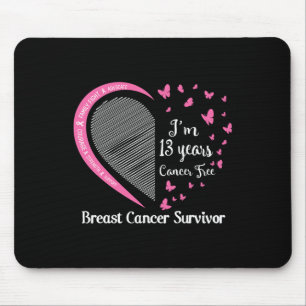 Tapis De Souris 13 ans Cancer Sans cancer du sein Cancer Survivant
