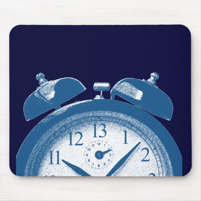 Tapis De Souris 13 heures de bleu (Devant)