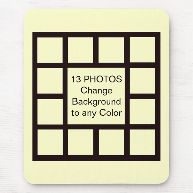 Tapis De Souris 13 Inserts photo FAITES-LE VOUS-MÊME ~ Mousepad (Devant)