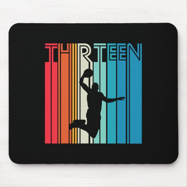 Tapis De Souris 13e anniversaire Bysketbyll Lover Don 13 ans R (Devant)