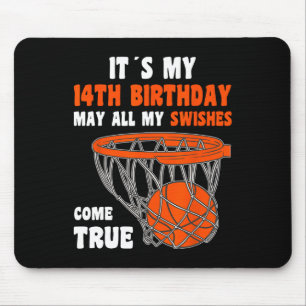 Tapis De Souris 14 Ans Joyeux 14e anniversaire Basketball 14e bi