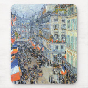 Tapis De Souris 14 juillet, rue Daunou par Childe Hassam