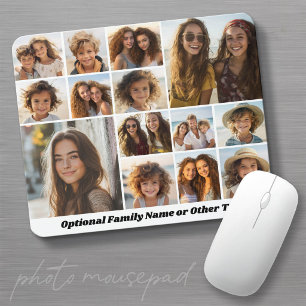 Tapis De Souris 14 Photo Collage - Moderne Minimaliste Blanc