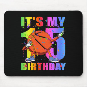 Tapis De Souris 15 ans 15e Basketball Anniversaire Thème B