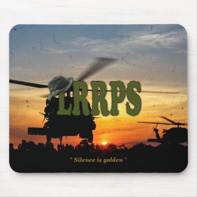 Tapis De Souris 173e LRRPS aéroporté LRRP vietnam vétérinaires Mou (Devant)