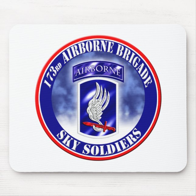 Tapis De Souris 173rd Équipe de combat de brigade aéroportée 002 (Devant)