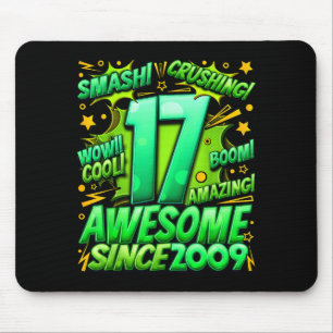 Tapis De Souris 17 ans pour garçons 17e anniversaire garçon 17 ans