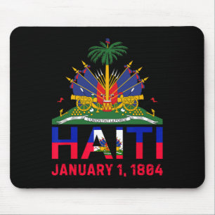 Tapis De Souris 1804 Haïti Island Cute Haïti Date De L'Indépendanc