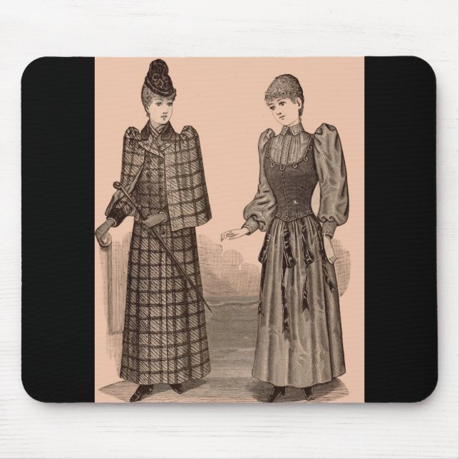 Tapis De Souris 1895 Empreinte détentrice manteau et robe pour dam (Devant)