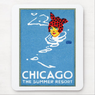 Tapis De Souris 1912 Chicago, La Station d'été