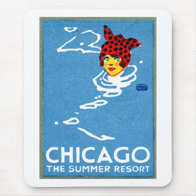 Tapis De Souris 1912 Chicago, La Station d'été (Devant)