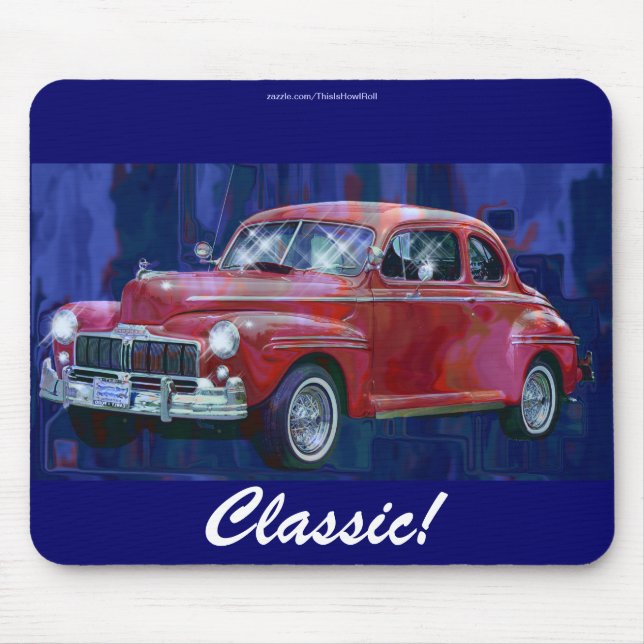 Tapis De Souris 1947 Classic Car Collectible Art Mousepad (Devant)