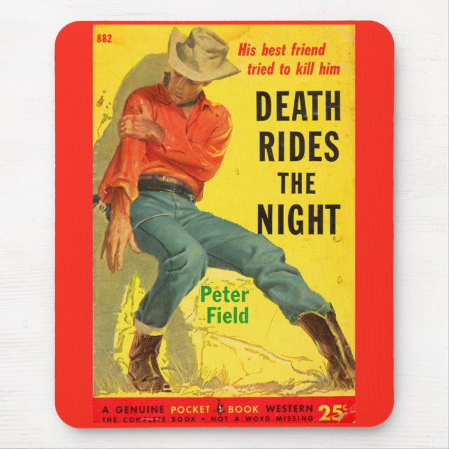 Tapis De Souris 1950 Death Rides the Night couverture du livre de  (Devant)