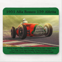 1951 Alfa Romeo 159 Alfetta Mouse pad