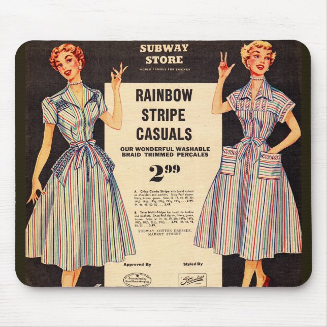 Tapis De Souris 1953 Gimbels Subway Store (Devant)