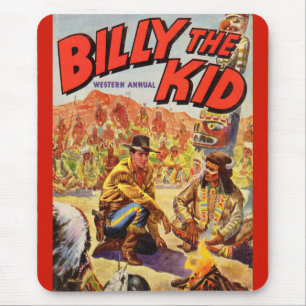 Tapis De Souris 1955 Billy the Kid Western Couverture annuelle