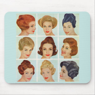 Tapis De Souris 1960 s hairstyles grid