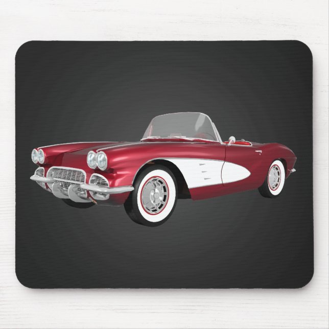 Tapis De Souris 1961 Corvette C1 : Pomme de bonbon Finition : Mous (Devant)