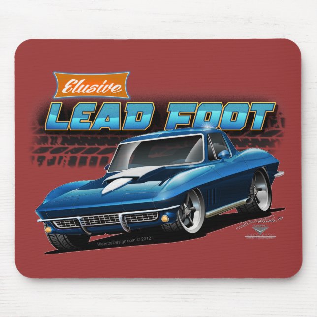 Tapis de souris 1967 de pastenague de Corvette (Devant)