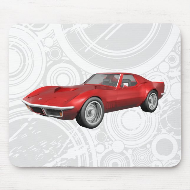 Tapis De Souris 1970 Corvette Sports Car : Finale rouge : Mousepad (Devant)
