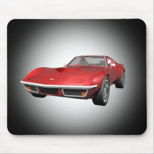 Tapis De Souris 1970 Corvette Sports Car : Finale rouge : Mousepad