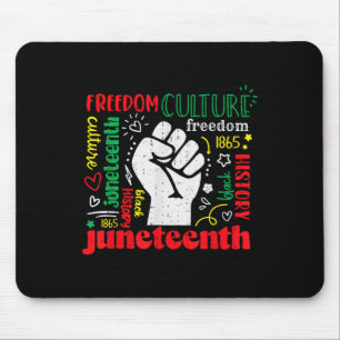 Tapis De Souris 19 juin Liberté - 19 juin 1865 Afrique Afro H