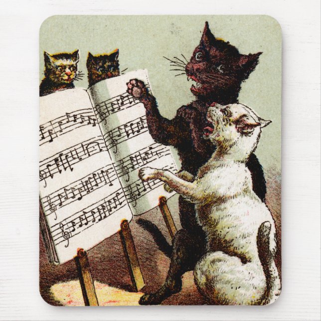 Tapis De Souris 19e C. Chats chanteurs (Devant)