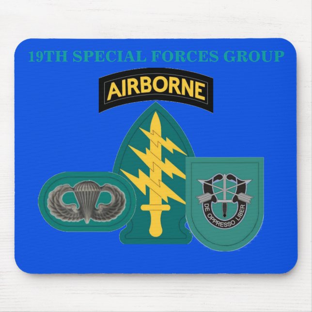 TAPIS DE SOURIS 19E GROUPE DES FORCES SPÉCIALES MOUSEPAD (Devant)