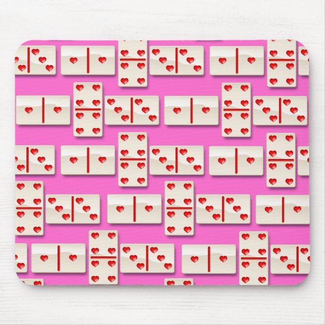 Tapis De Souris 1-4-3 dominos de coeur (Devant)