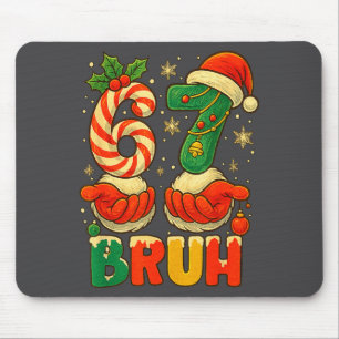 Tapis De Souris 1 67 Bruh drôle de Noël Numéro Vacances Humour Cit