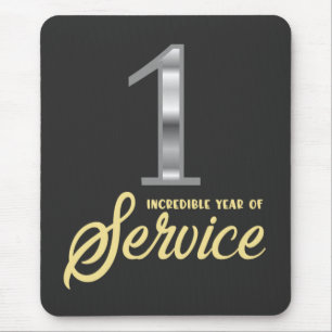 Tapis De Souris 1 an de service 1er anniversaire d'employé