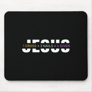 Tapis De Souris 1 Croix 3 clous 4 Donné Pâques Jésus chrétien