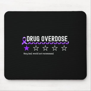 Tapis De Souris 1 Étoile Cote Drogue Surdose Sensibilisation Fun F