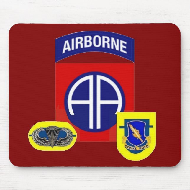 Tapis De Souris 1er bataillon (Abn) 504e infanterie Mousepad (Devant)