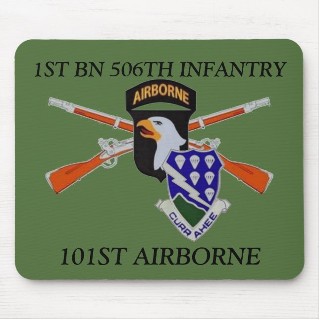 TAPIS DE SOURIS 1ER BN 506TH INFANTRY 101ST AIRBORNE MOUSEPAD (Devant)
