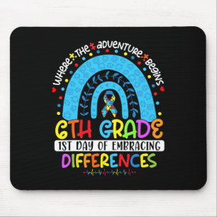 Tapis De Souris 1er jour d'acceptation des différences 6e année Au
