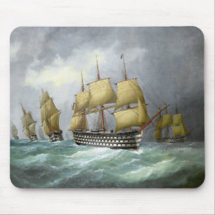 Tapis De Souris 1ers navires de guerre à vapeur 1884