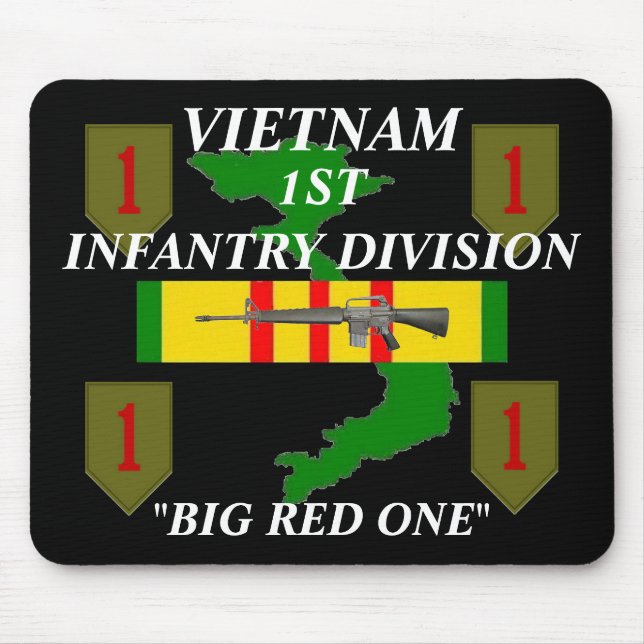Tapis De Souris 1re infanterie Vietnam Mousepad (Devant)