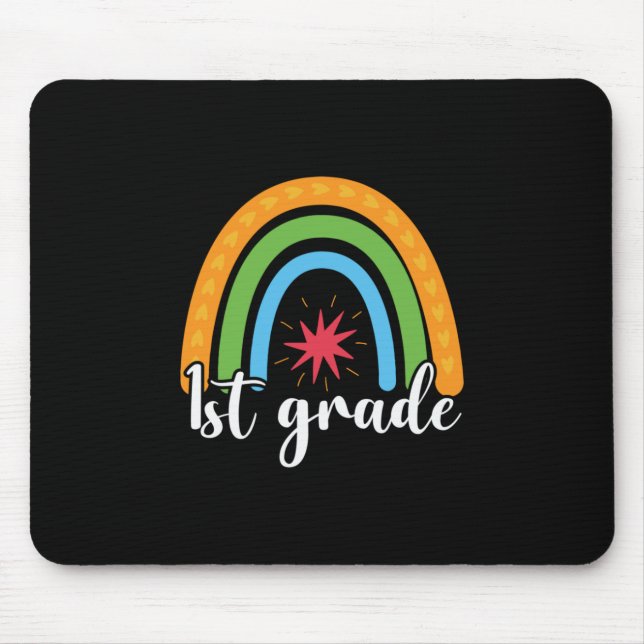 Tapis De Souris 1st Grade Rainbow Lover (Devant)